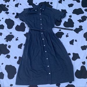 Vintage collared maxi dress